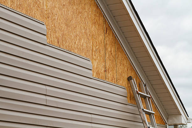 Professional Wood Siding technician working in East Flat Rock, NC